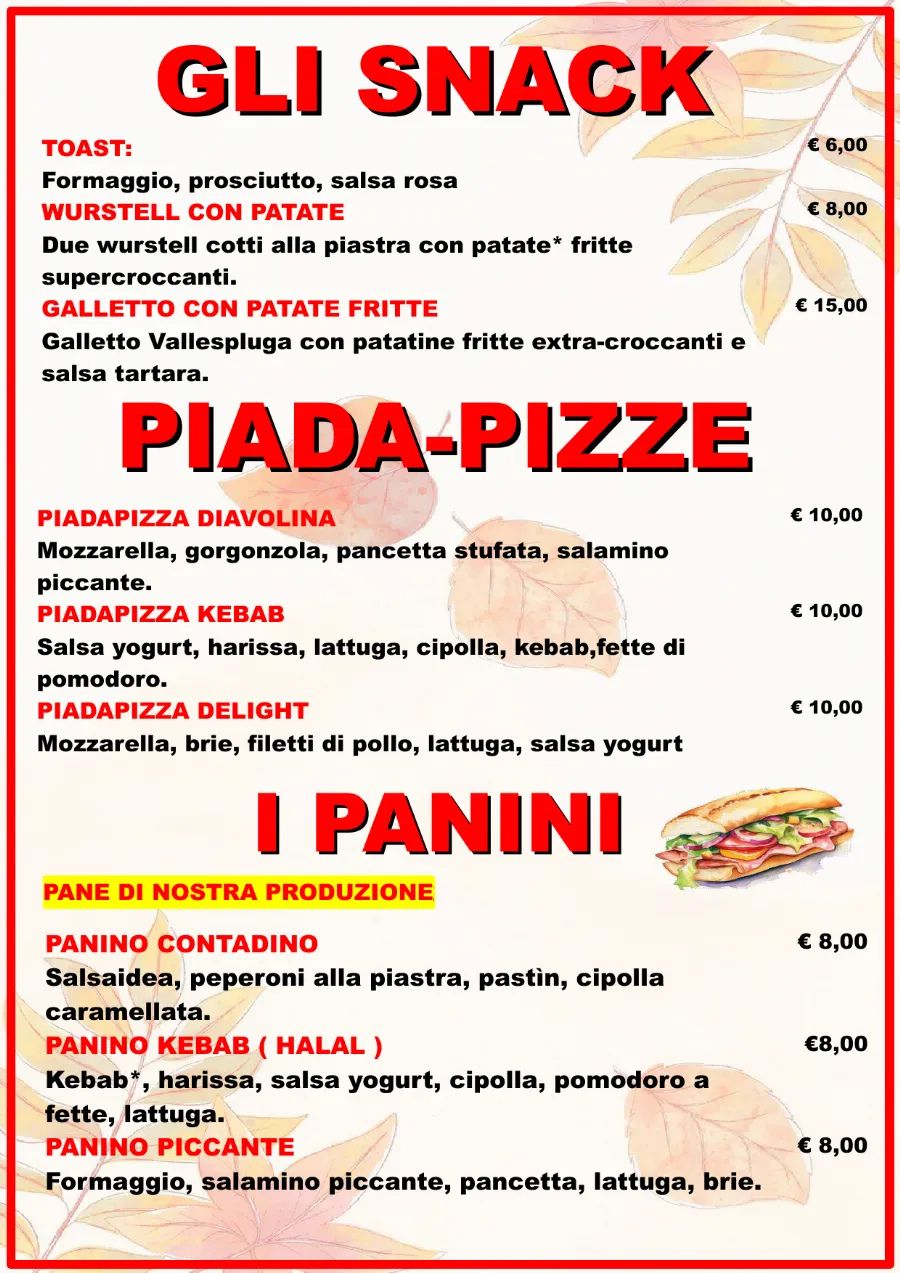 Listino online : Nuovo listino Pizzaidea Ceggia